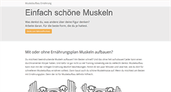 Desktop Screenshot of muskelaufbau-ernaehrung.net