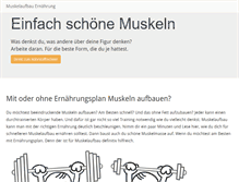 Tablet Screenshot of muskelaufbau-ernaehrung.net